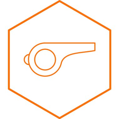 Islık simgesi. vektör illüstrasyonu