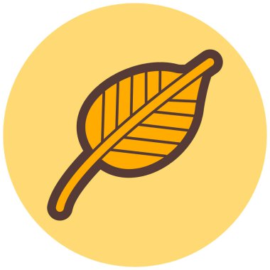 Yaprak. Web simgesi basit illüstrasyon