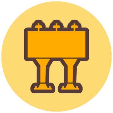 Tahta. Web simgesi basit illüstrasyon