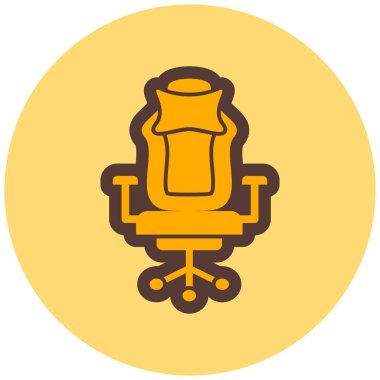 Sandalye. Web simgesi basit illüstrasyon