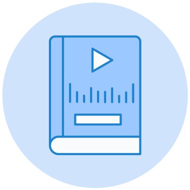 Kitap simgesini trendy düz tarzı