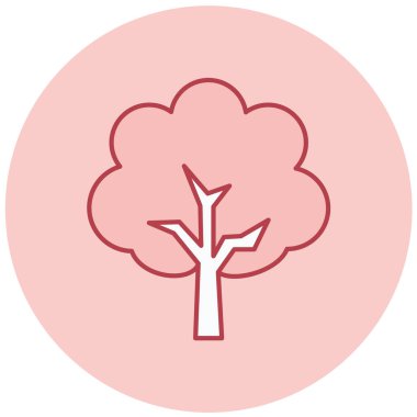 Ağaç. Web simgesi basit illüstrasyon