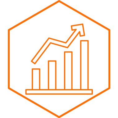 İş Büyümesi basit simgesi, vektör illüstrasyonu