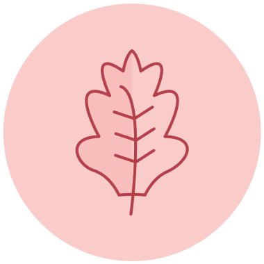 Yaprak. Web simgesi basit illüstrasyon