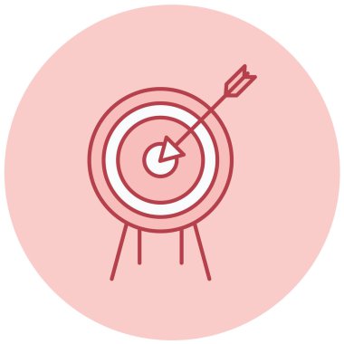 Hedef. Web simgesi basit illüstrasyon