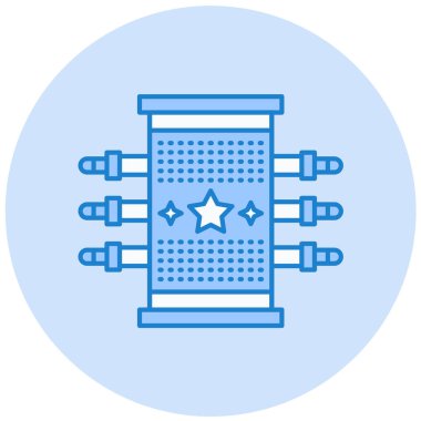 ağ düz vektör simgesi