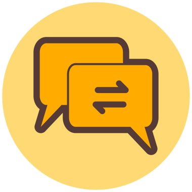 Konuş. Web simgesi basit illüstrasyon