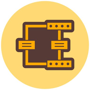 şebeke. Web simgesi basit illüstrasyon