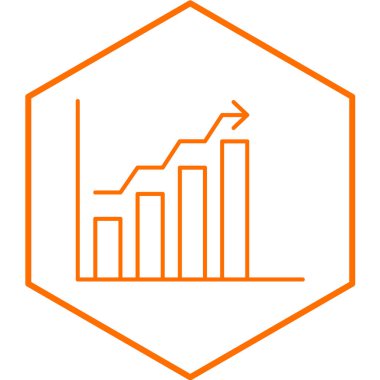 Basit simge, vektör illüstrasyonu kazanç