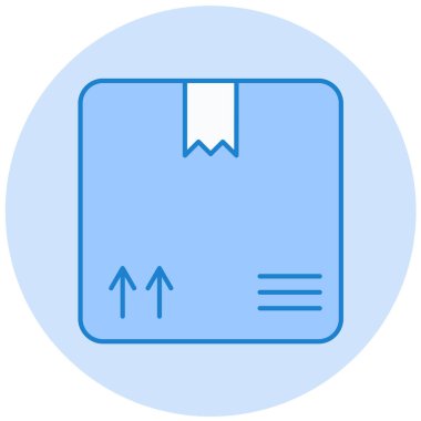 Bir dağıtım simgesinin vektör illüstrasyonu