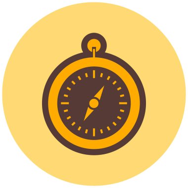 Pusula. Web simgesi basit illüstrasyon