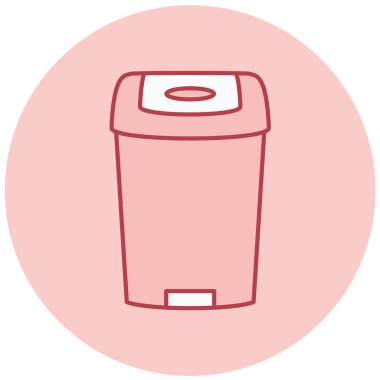 Kişisel ve ticari kullanım için çöp kutusu simgesi...