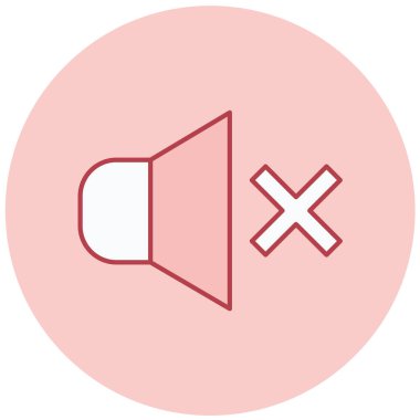 Ses. Web simgesi basit illüstrasyon