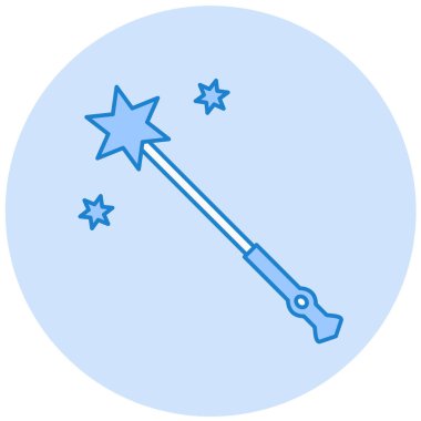 Sihirli değnek. Basit resimleme