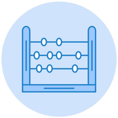 Abaküs. Web simgesi basit illüstrasyon
