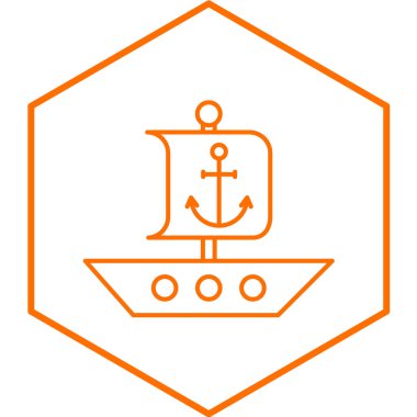 Bayrak simgesinin vektör illüstrasyonu