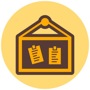  kontrol listesi simgesi, vektör illüstrasyonu basit tasarım