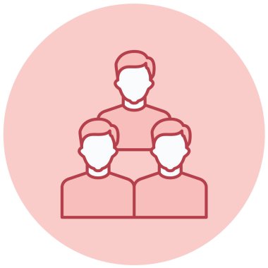 Takım. Web simgesi basit illüstrasyon