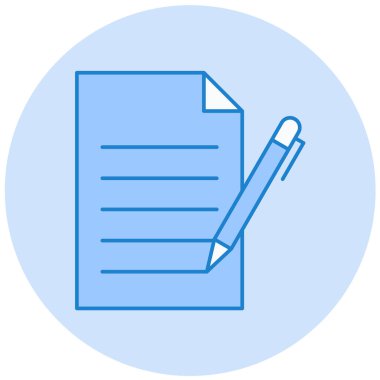 Belge. Web simgesi basit illüstrasyon