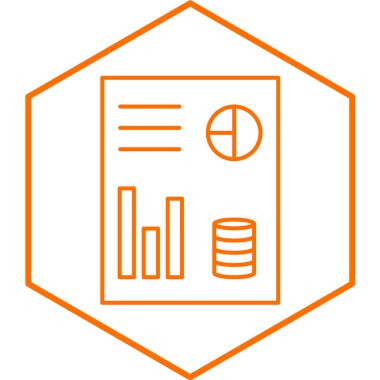 İş ve finans simgesinin vektör illüstrasyonu