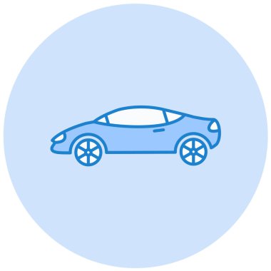 - Araba. Web simgesi basit illüstrasyon