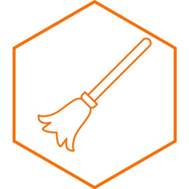 Süpürge simge vektör çizim