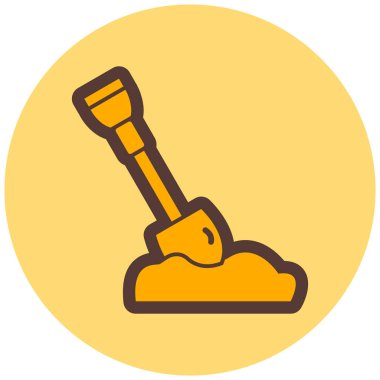 Kürek. Web simgesi basit illüstrasyon