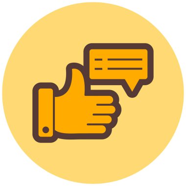 Konuş. Web simgesi basit illüstrasyon