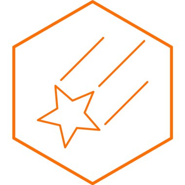 Moda biçimi izole edilmiş arkaplan yıldız simgesi