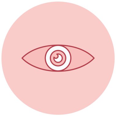 Göz. Web simgesi basit illüstrasyon