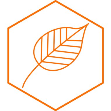 Yaprak ikonu vektör illüstrasyonu