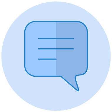 Konuş. Web simgesi basit illüstrasyon