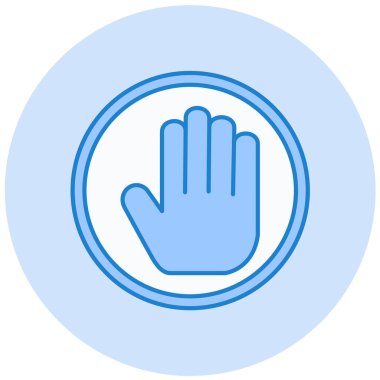 el simgesi vektör illüstrasyonu