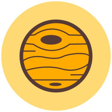 Gezegen. Web simgesi basit illüstrasyon