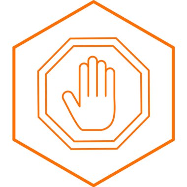 El simgesinin vektör illüstrasyonu