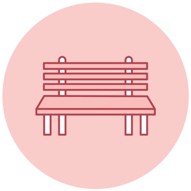 Yedek kulübesi Web simgesi basit illüstrasyon