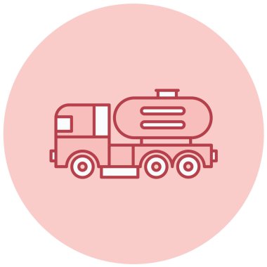 Kamyon. Web simgesi basit illüstrasyon