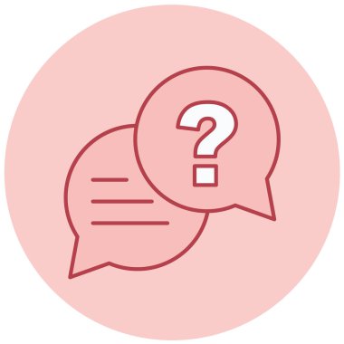 Soru işareti. Basit resimleme