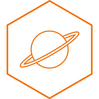 Uzay simgesi vektör illüstrasyonu