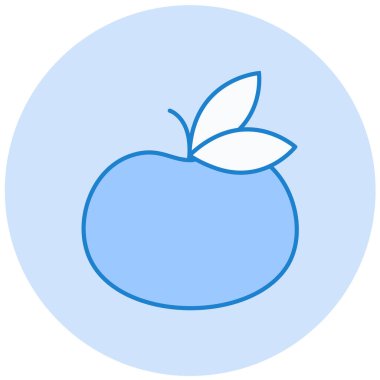 Elma. Web simgesi basit illüstrasyon