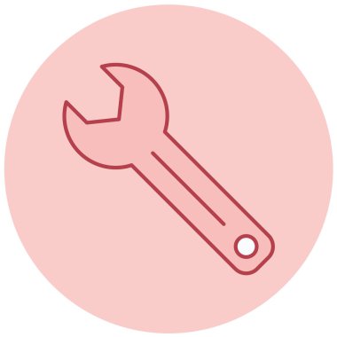 İngiliz anahtarı. Web simgesi basit illüstrasyon