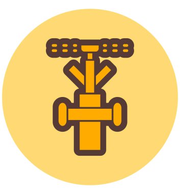 Bir gaz öğütücü simgesinin vektör çizimi