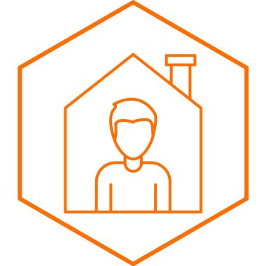 izolasyon simgesinin vektör illüstrasyonu