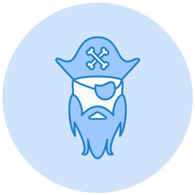 korsan vektör simgesi modern basit tasarım