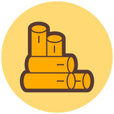 Bir nükleer varil simgesinin vektör çizimi