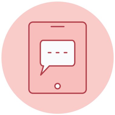 Konuş. Web simgesi basit illüstrasyon