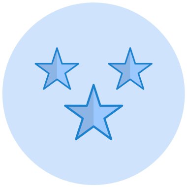 Yıldızlar. Web simgesi basit illüstrasyon