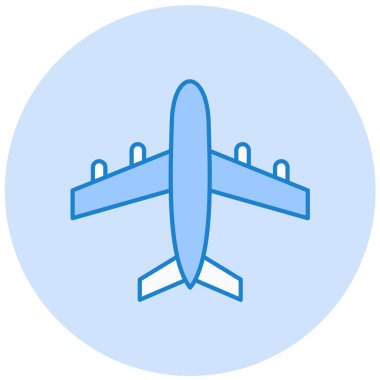 Uçak. Web simgesi basit illüstrasyon