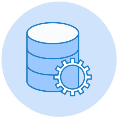 veritabanı. Web simgesi basit illüstrasyon