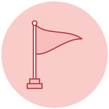 Bayrak. Web simgesi basit tasarım